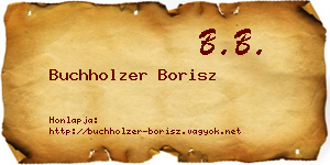 Buchholzer Borisz névjegykártya